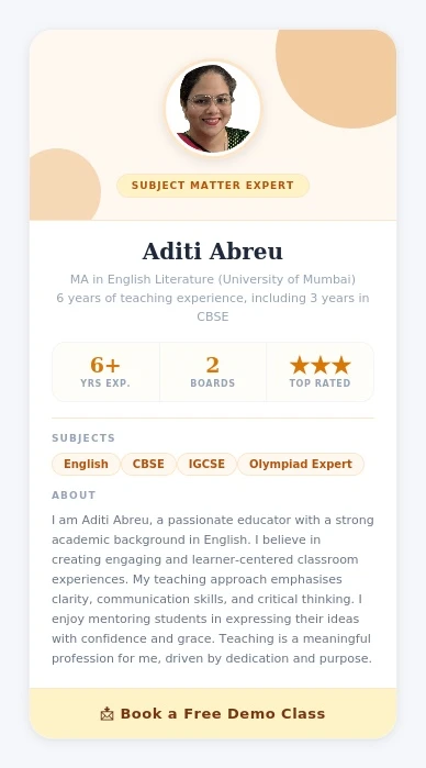Teacher Profile