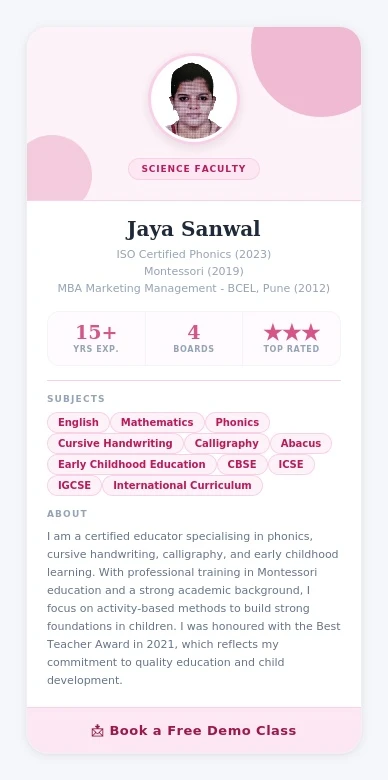 Teacher Profile