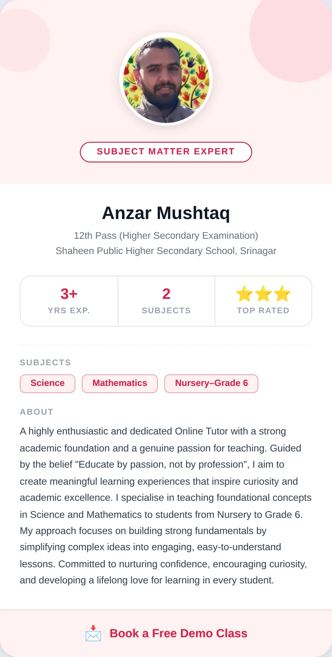 Teacher Profile