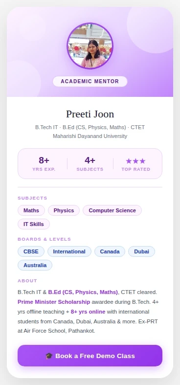 Teacher Profile